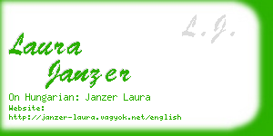 laura janzer business card